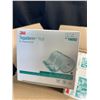Image 2 : Lot of 2 Boxes of 3M Tegaderm Rolls - Transparent Medical Film Dressing - 4 Rolls Per Box