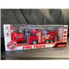 Image 1 : Lot of 1 Light-Up Remote Control Firetruck Toy - Brand New