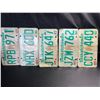 Image 1 : Lot of 5 Assorted 1980s Saskatchewan License Plates - Used