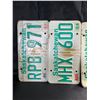 Image 2 : Lot of 5 Assorted 1980s Saskatchewan License Plates - Used