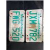 Image 2 : Lot of 5 Assorted 1980s Saskatchewan License Plates - Used