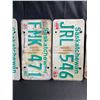 Image 3 : Lot of 5 Assorted 1980s Saskatchewan License Plates - Used