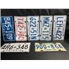 Image 1 : Lot of 7 Assorted 1980s Ontario License Plates - Used