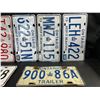 Image 3 : Lot of 7 Assorted 1980s Ontario License Plates - Used