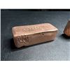 Image 3 : Lot of 2 Ingots of Pure Copper 20.18OZ Combined Weight