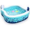 Image 1 : Lot of 1 Valwix Inflatable Swimming Pool - Large 7.5FT! (90inch x 97in x 30in) - BRAND NEW!