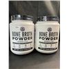 Image 1 : Lot of 2 Tubs of Bone Broth Powder - 2LBS each