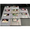Image 1 : Lot of 10 SNES Video Games - Used