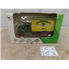 Image 1 : John Deere Die Cast Metal with Rubber Tires Locking Coin Bank with Key 1:38 Scale