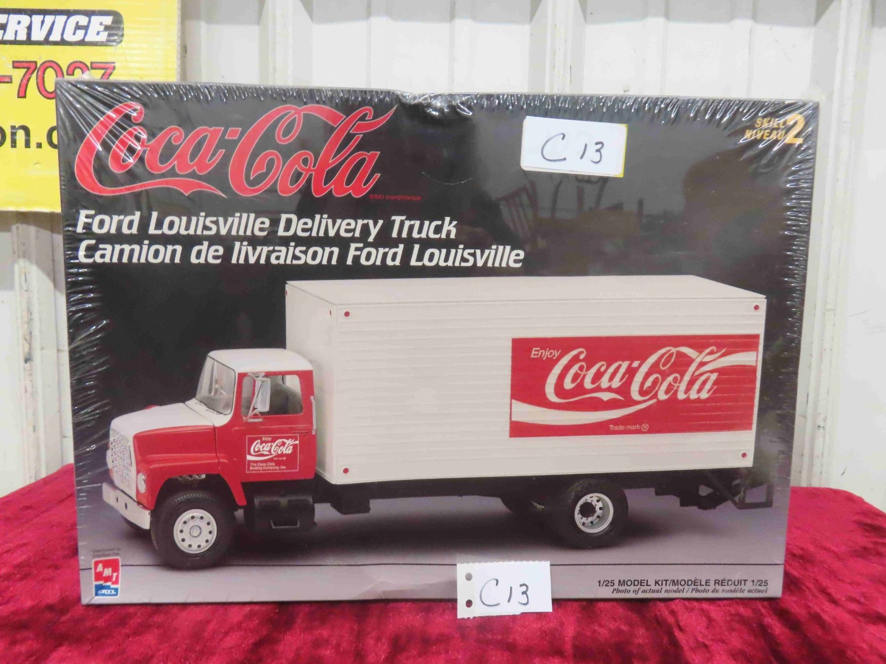 Colada Model Kit Box Coca-Cola Model Kit Ford Louisville Delivery Truck 1:25 Scale in ...