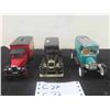 Image 5 : 3 ERTL Delivery Truck Die Cast Coin Banks with Advertising ; HBC, Anheusu Bush, 