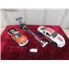 Image 1 : (3) Die Cast Cars ; Dragster, Toyota Pickup, ERTL Monte Carlo 3" x 4.25" x 11.5"