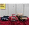 Image 2 : (3) Die Cast Metal Trucks ; 1946 Chevy 1:19 Scale, 1955 Chev Cameo + 1966 C10 