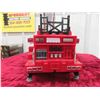 Image 3 : Firetruck with Extendable Ladder - Plastic 7" x 10" x 26" - extends to 20" High