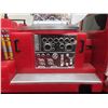 Image 8 : Firetruck with Extendable Ladder - Plastic 7" x 10" x 26" - extends to 20" High