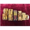 Image 4 : (6) Wooden Cars - Largest 2.25" x 2.25" x 6.25" + Wooden Train Engine 4" X 4.5" x 7.25"
