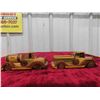 Image 5 : (6) Wooden Cars - Largest 2.25" x 2.25" x 6.25" + Wooden Train Engine 4" X 4.5" x 7.25"