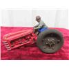 Image 6 : Cast Tractor 3.75" x 5"x 7" + Metal Tractor - missing front wheels 4"x 4" x 6.25" 