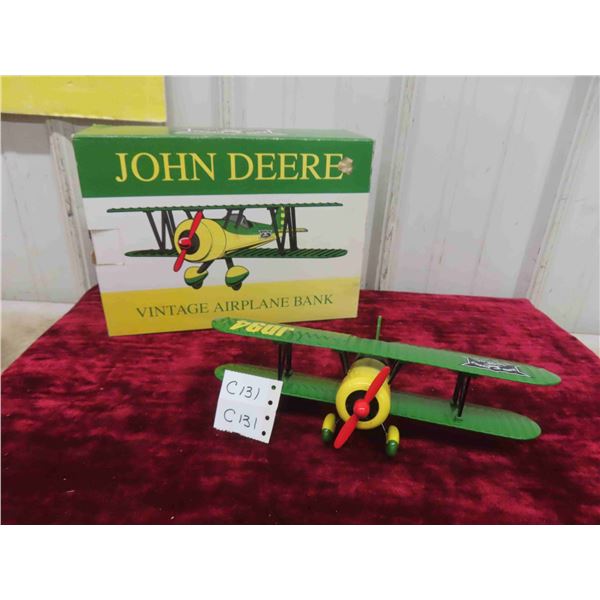 Liberty Classics John Deere Die Cast Vintage Airplane Stearman Bi-Plane 