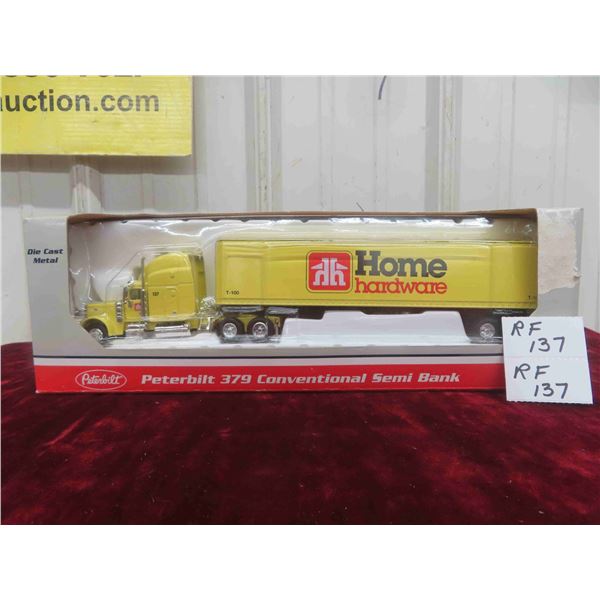 Home Hardware Peterbilt 379 Semi Bank Scale 1:64