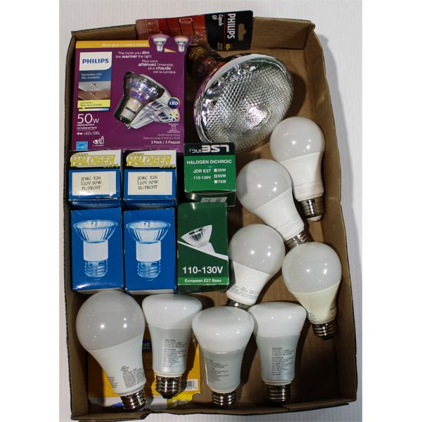 ASST. LED / HALOGEN LIGHT BULBS