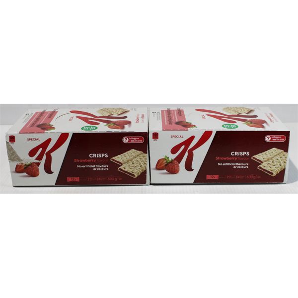 2 BXS SPECIAL K STRAWBERRY CRISP BARS