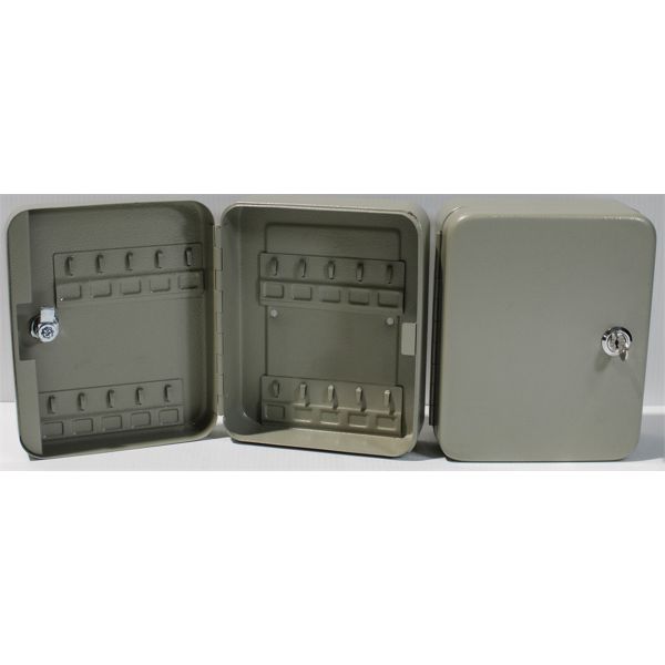 2 METAL WALL MOUNT KEY STORAGE LOCK BOXES