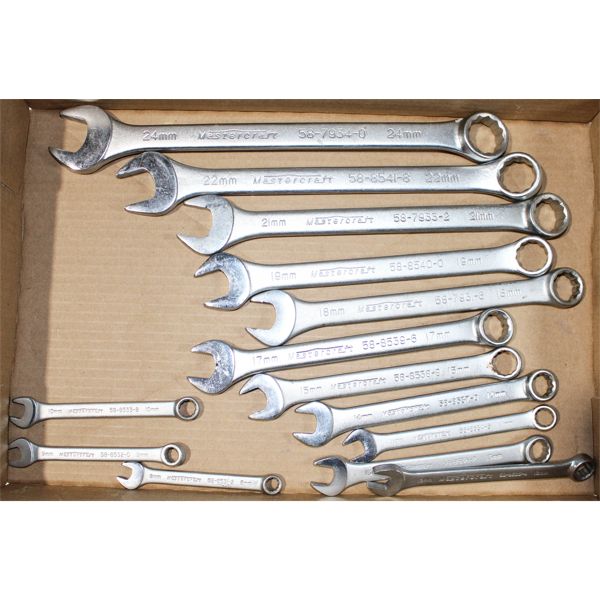 MASTERCRAFT METRIC COMBINATION WRENCH SET