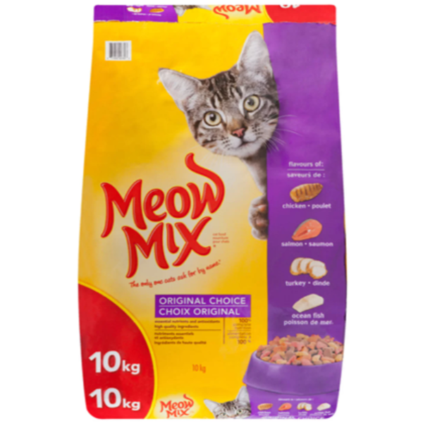 10 KG MEOW MIX ORIGINAL CHOICE CAT FOOD