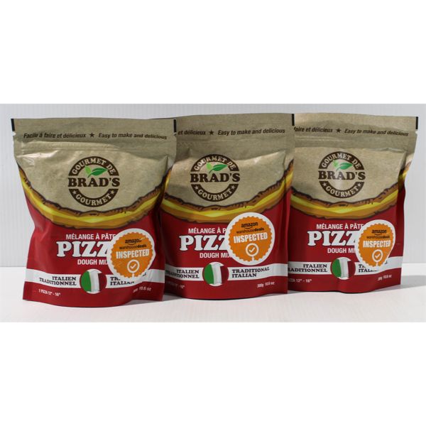 3 PKS BRAD'S GOURMET ITALIAN PIZZA DOUGH MIX