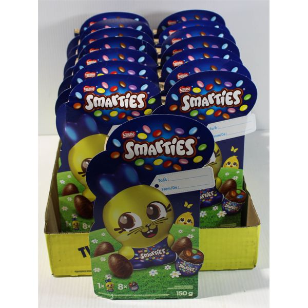 15 BXS NESTLE SMARTIES MILK CHOCOLATE BUNNYS & EGGS