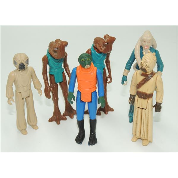 #158 STAR WARS LOT OF 6 ALIEN ACTION FIGURES INC.