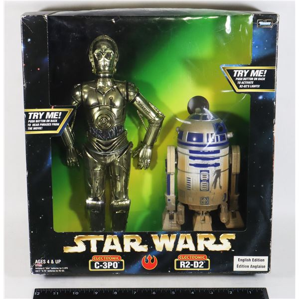 #244  ELECTRONIC C-3P0 R2-D2 ACTION COLLECTION