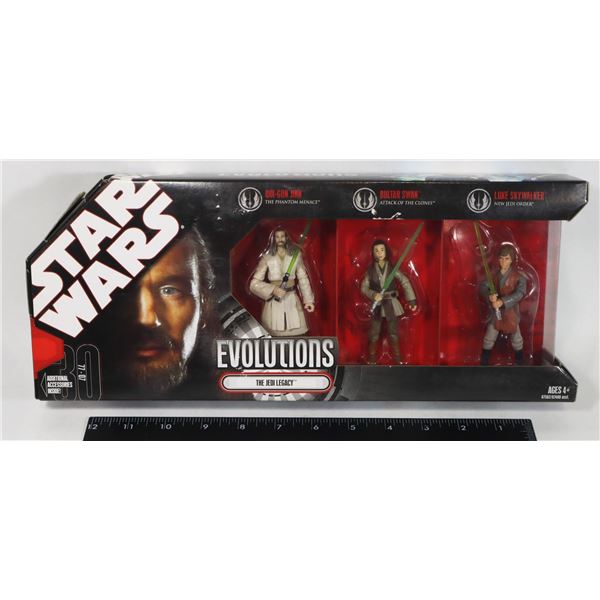 #266 EVOLUTIONS THE JEDI LEGACY 3 FIGURE SET