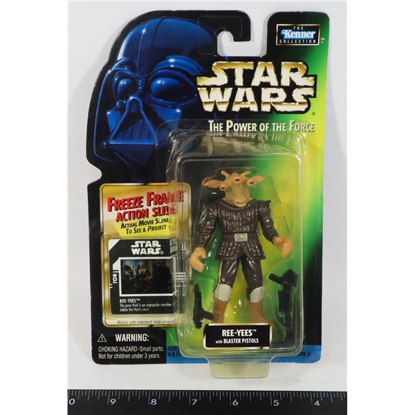 #588 POWER OF THE FORCE REE-YEES 1998 CARDED