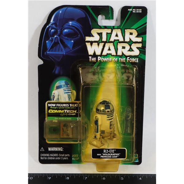 #592 POWER OF THE FORCE R2-D2 W/ LEIA HOLO 1999