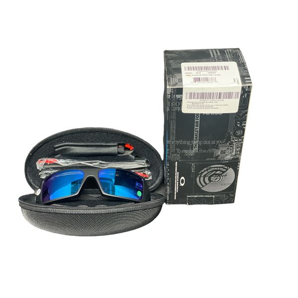 Oakley Gascan Prizm Sapphire Polarized Lenses, Matte Black Frame Sunglasses - retail $232