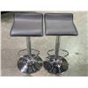 Image 2 : Set of 2 adjustable bar stools