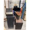 Image 2 : Pallet of misc items including - vintage speakers, Eureka vacuum, Samsung TV, clothing, USSR hat, mi