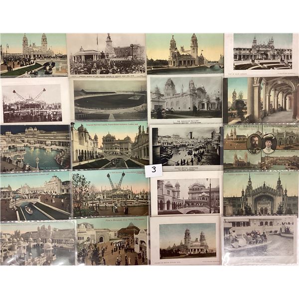 1908 Franco-British Exhibition postcards 50+