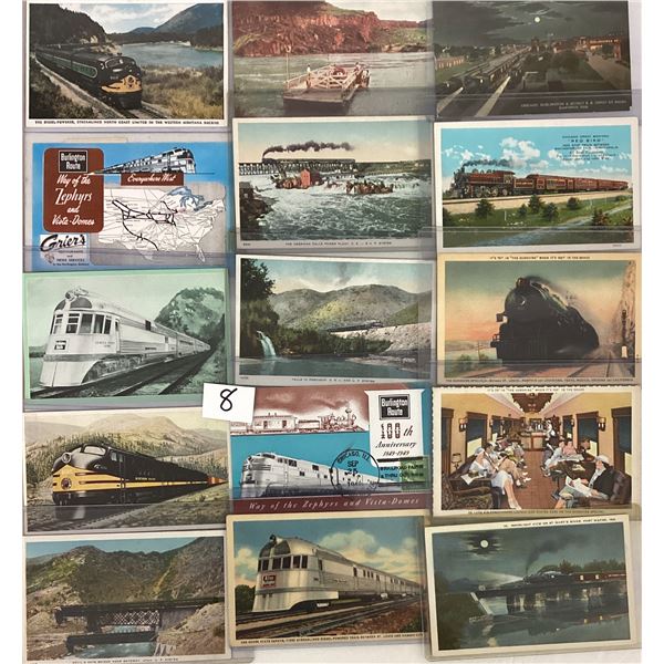 Transportation - Trains Approx. 50 Postcards
