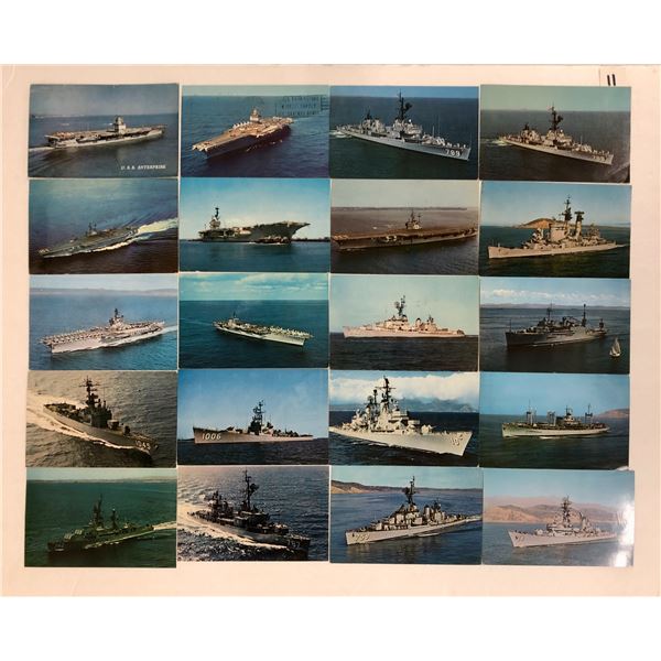 Military Ship Postcards Approx. 70