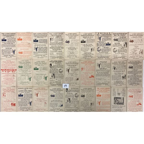 Edison Advertising Government Postal Cards 30+