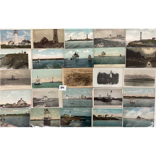 Lighthouses 39 Postcards