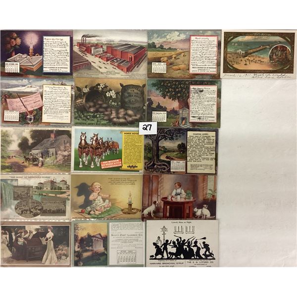 Early Advertising 30 Postcards