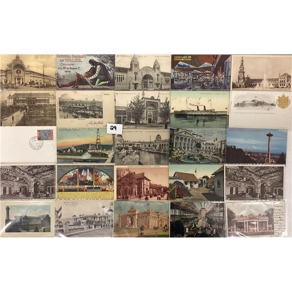 Early International Expostions Approx. 40 Postcards
