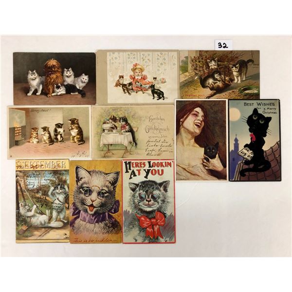 Animals - Cats & Kittens 10 Postcards
