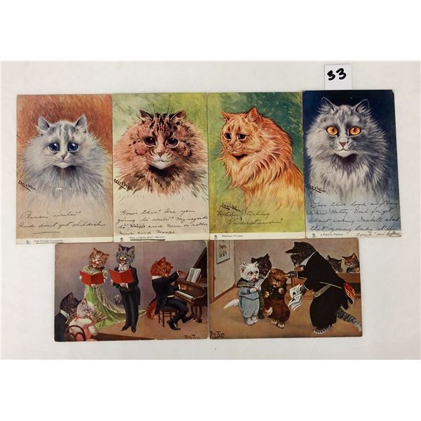 Animals - Cats Louis Wain & Arthur Thiels Postcards 6