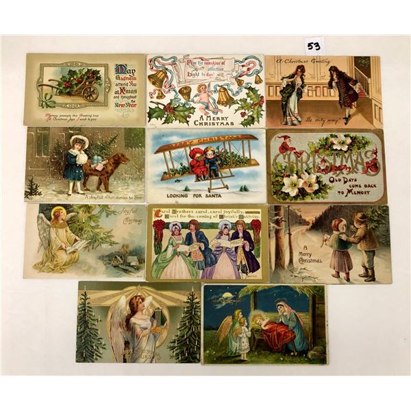 Holiday Greetings Christmas Approx. 60 Postcards