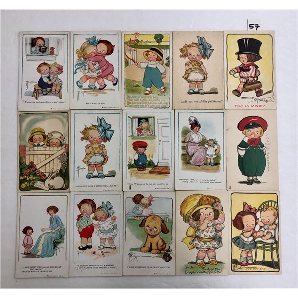 Signed Artist Wiederseim Greeting Postcards 28